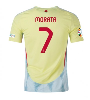 Spanien Alvaro Morata #7 Replika Udebanetrøje EM 2024 Kortærmet